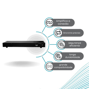 Spliter Divisor DMX Inteligente Com 8 Saídas